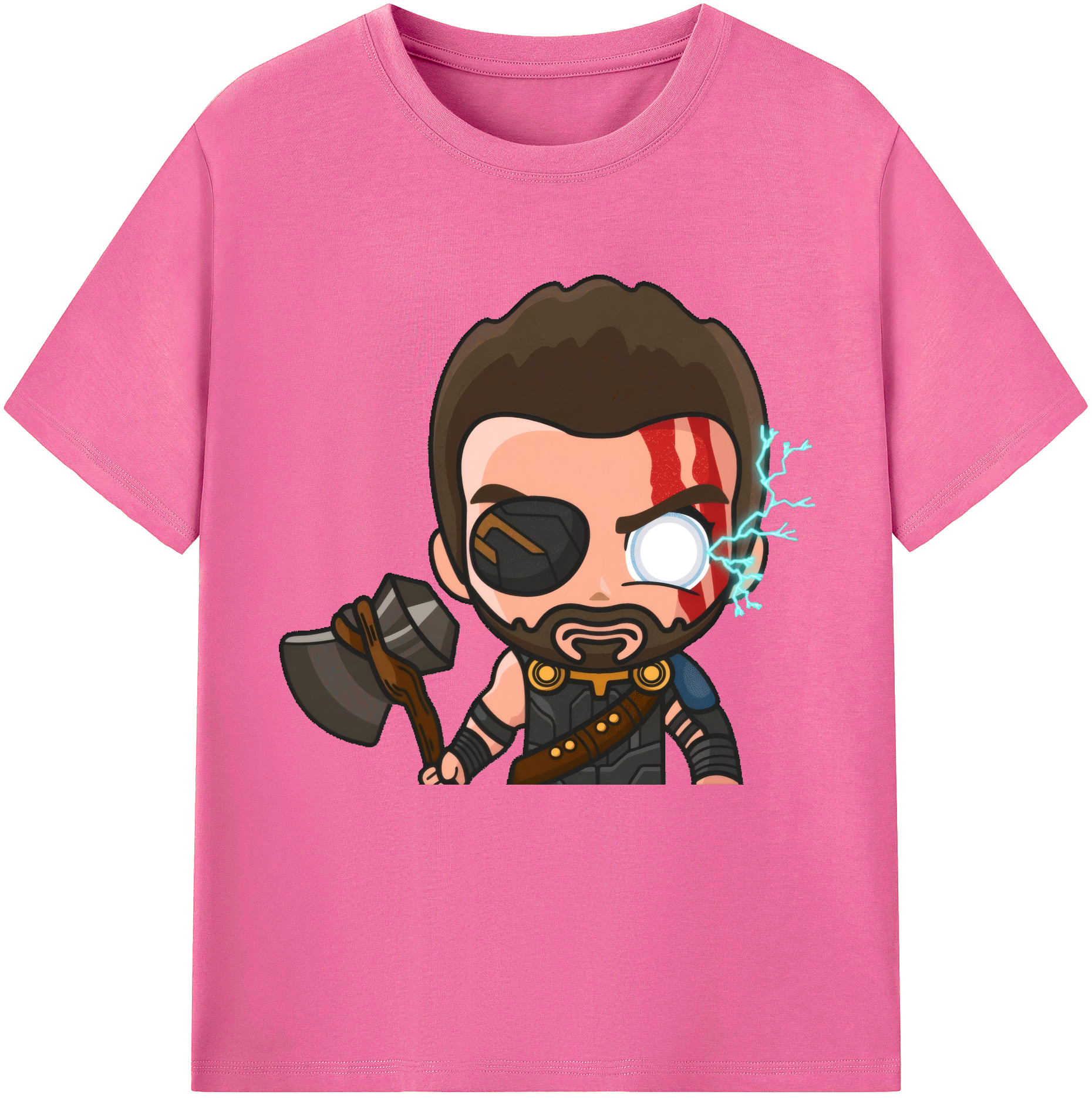 （画像用） アベンジャーズ The Avengers レディースカジュアルプリントTシャツ（綿100％）